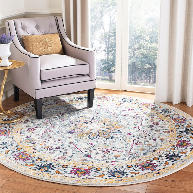 Safavieh Evoke Evk288A Ivory / Grey Rugs - Safavieh - evk288a - 7sq