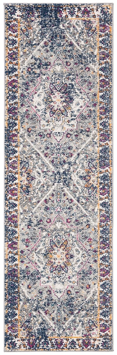 Safavieh Evoke Evk288N Grey / Navy Rugs - Safavieh - evk288n - 27