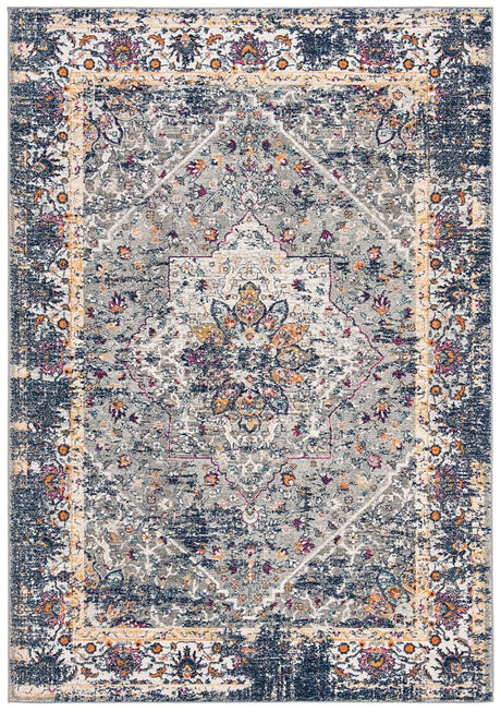 Safavieh Evoke Evk288N Grey / Navy Rugs - Safavieh - evk288n - 3