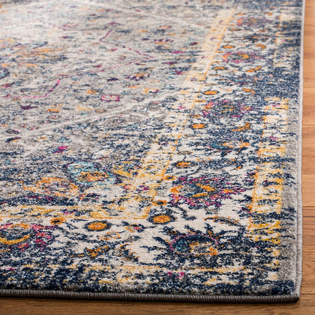 Safavieh Evoke Evk288N Grey / Navy Rugs - Safavieh - evk288n - 3