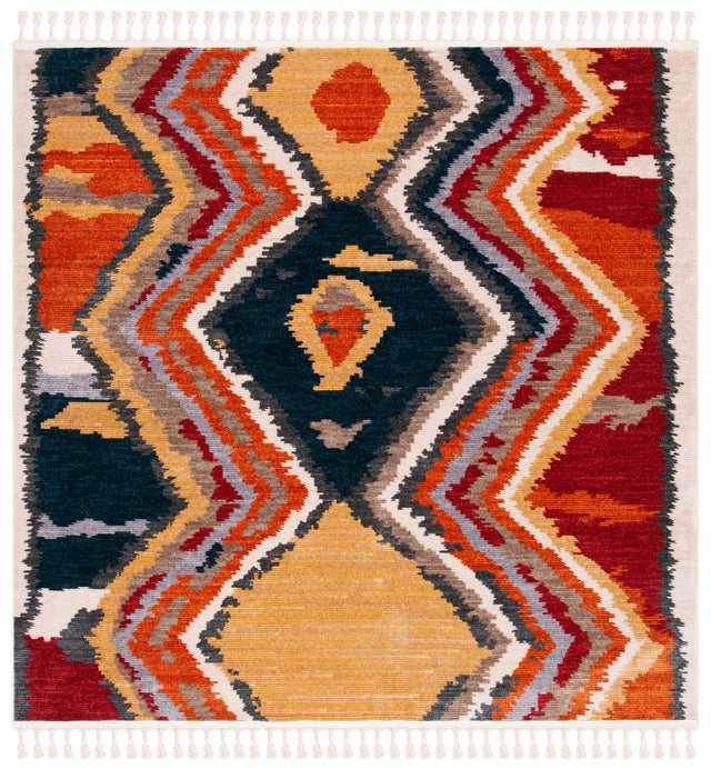 Safavieh Farmhouse Fmh803C Yellow/Red Rugs - Safavieh - fmh803c - 6sq