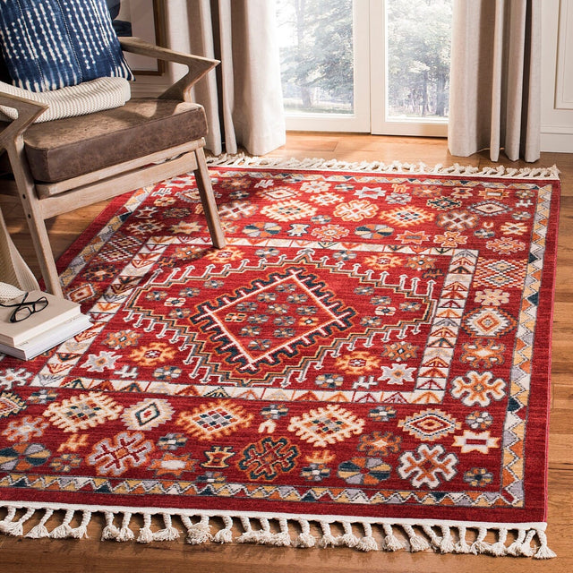 Safavieh Farmhouse Fmh814Q Red/Ivory Rug - Safavieh - fmh814q - 2