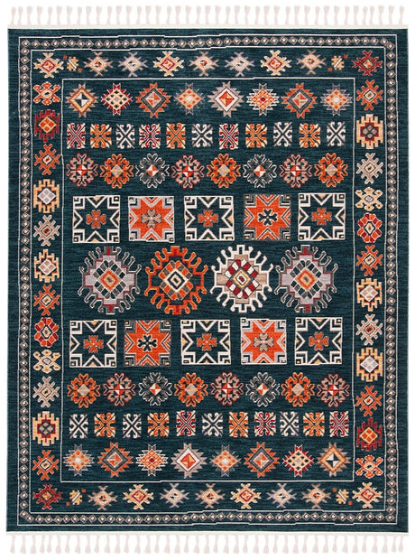 Safavieh Farmhouse Fmh822N Navy/Orange Rug - Safavieh - fmh822n - 26