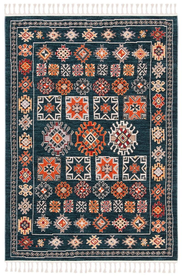 Safavieh Farmhouse Fmh822N Navy/Orange Rug - Safavieh - fmh822n - 3