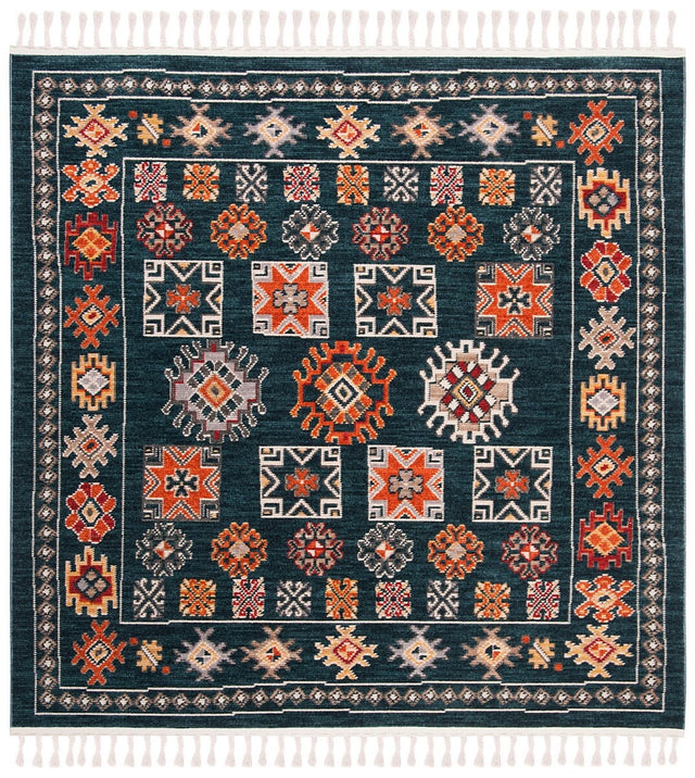 Safavieh Farmhouse Fmh822N Navy/Orange Rug - Safavieh - fmh822n - 6sq