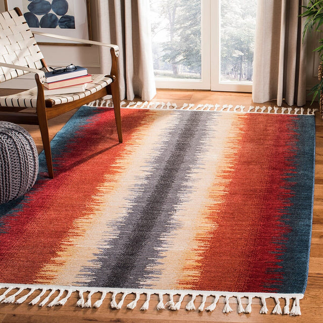 Safavieh Farmhouse Fmh824N Navy / Orange Rugs - Safavieh - fmh824n - 3