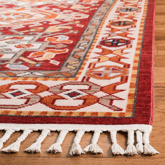 Safavieh Farmhouse Fmh825A Ivory / Red Rugs - Safavieh - fmh825a - 3