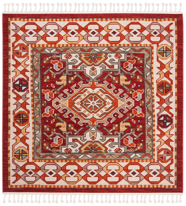 Safavieh Farmhouse Fmh825A Ivory / Red Rugs - Safavieh - fmh825a - 6sq