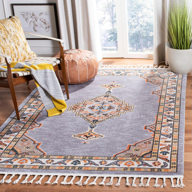 Safavieh Farmhouse Fmh830E Grey/Orange Rugs - Safavieh - fmh830e - 3