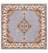 Safavieh Farmhouse Fmh830E Grey/Orange Rugs - Safavieh - fmh830e - 6sq