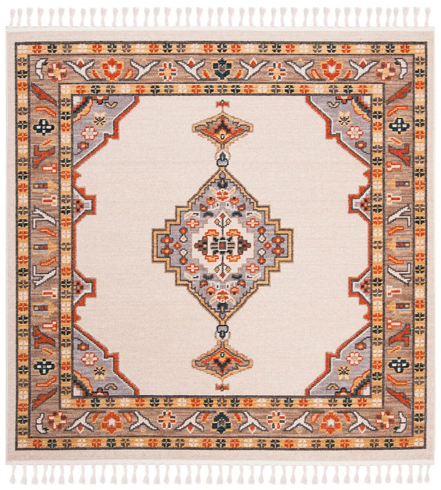 Safavieh Farmhouse Fmh830F Grey / Cream Rugs - Safavieh - fmh830f - 6sq