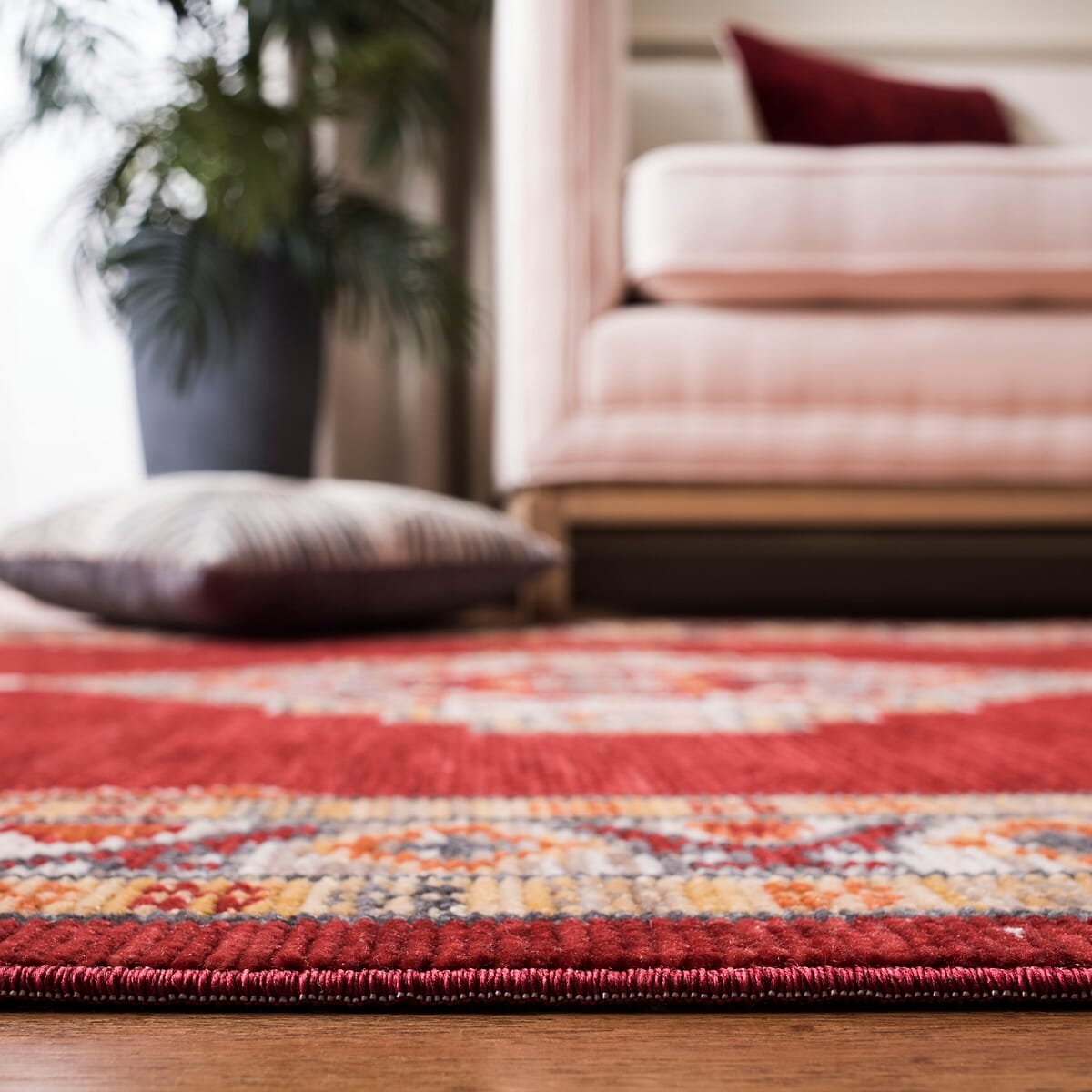 Safavieh Farmhouse Fmh830Q Creme / Red Rugs - Safavieh - fmh830q - 28