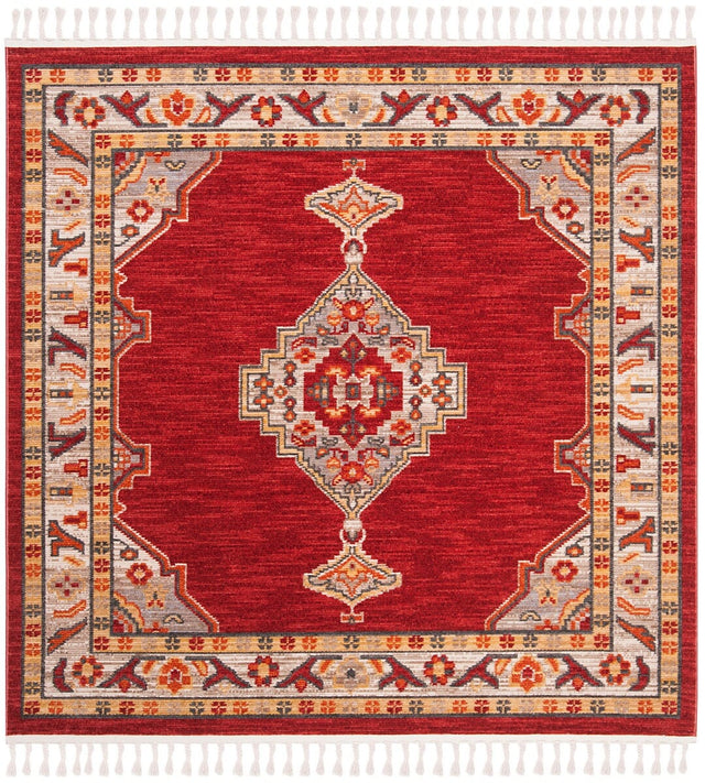 Safavieh Farmhouse Fmh830Q Creme / Red Rugs - Safavieh - fmh830q - 6sq