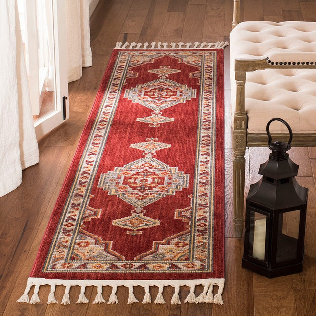 Safavieh Farmhouse Fmh830Q Creme / Red Rugs - Safavieh - fmh830q - 6sq