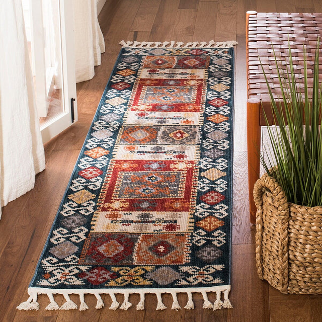 Safavieh Farmhouse Fmh847A Cream / Navy Rugs - Safavieh - fmh847a - 6sq