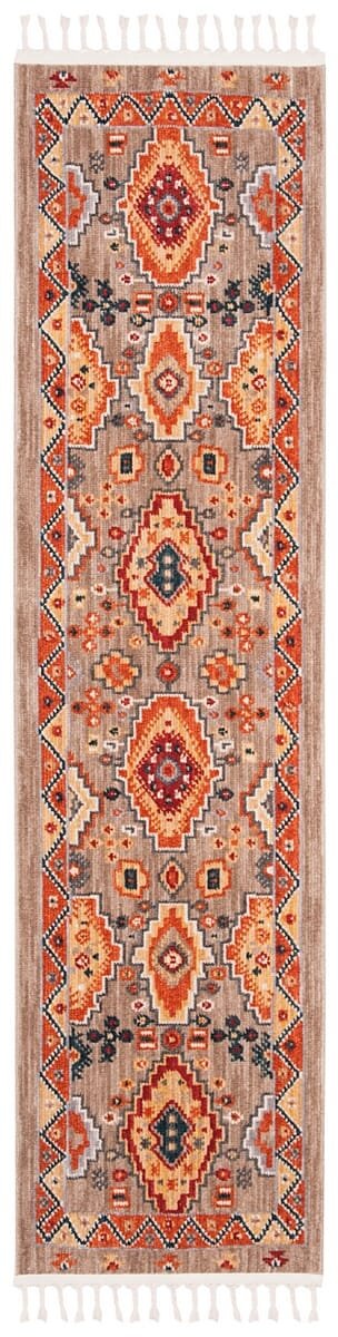 Safavieh Farmhouse Fmh848E Taupe/Orange Rug - Safavieh - fmh848e - 26