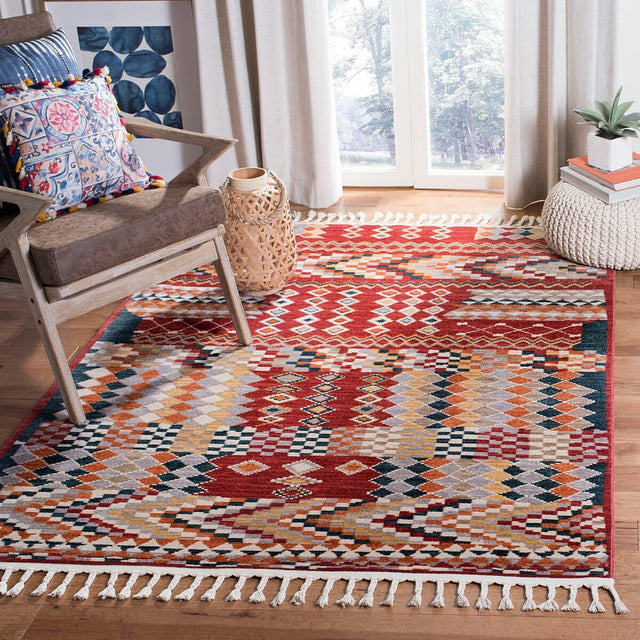 Safavieh Farmhouse Fmh849N Navy / Red Rugs - Safavieh - fmh849n - 3