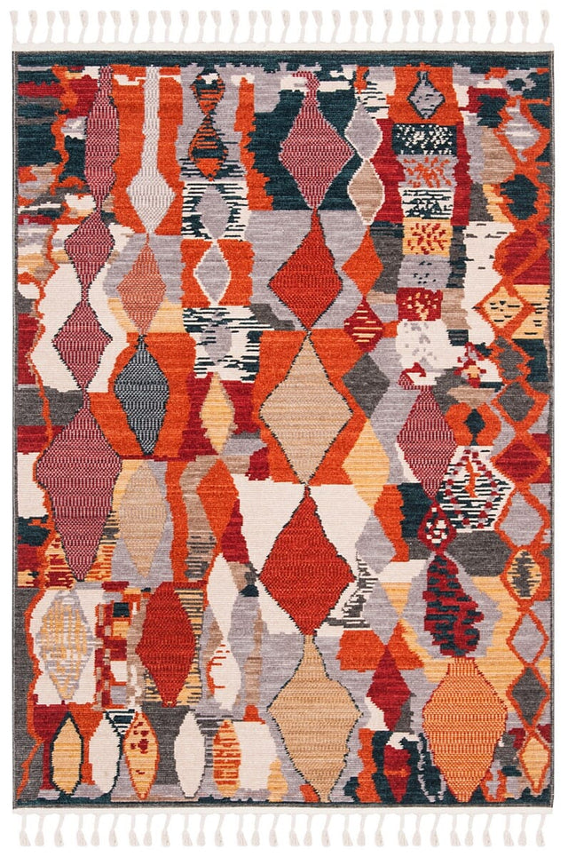 Safavieh Farmhouse Fmh853P Orange / Navy Rugs - Safavieh - fmh853p - 3