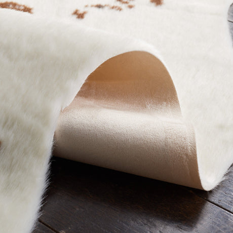 Safavieh Faux Cow Hide Fch202A Ivory/Dark Brown Rug - Safavieh - fch202a - 45