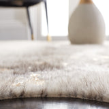 Safavieh Faux Cow Hide Fch205B Beige/Grey Rug - Safavieh - fch205b - 45