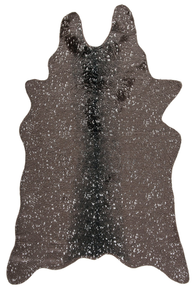 Safavieh Faux Cow Hide Fch206H Dark Grey/Silver Rug - Safavieh - fch206h - 45
