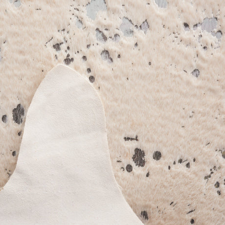 Safavieh Faux Cow Hide Fch207B Beige/Silver Rug - Safavieh - fch207b - 45
