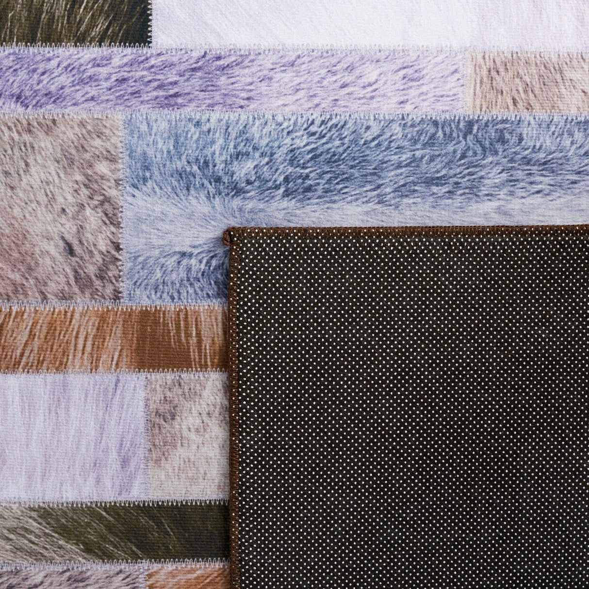Safavieh Faux Hide Fah515A Beige/Purple Rug - Safavieh - fah515a - 3