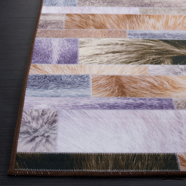 Safavieh Faux Hide Fah515A Beige/Purple Rug - Safavieh - fah515a - 3