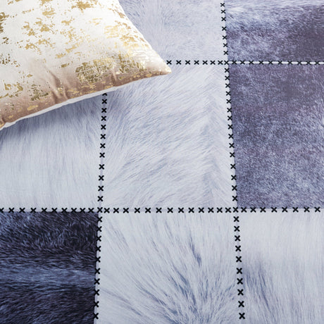 Safavieh Faux Hide Fah519F Light Grey/Grey Rug - Safavieh - fah519f - 3
