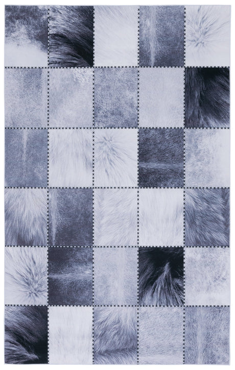 Safavieh Faux Hide Fah519F Light Grey/Grey Rug - Safavieh - fah519f - 3