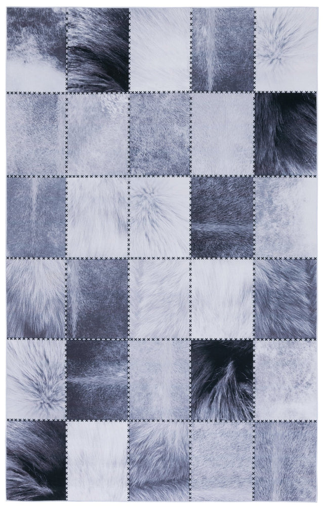 Safavieh Faux Hide Fah519F Light Grey/Grey Rug - Safavieh - fah519f - 3