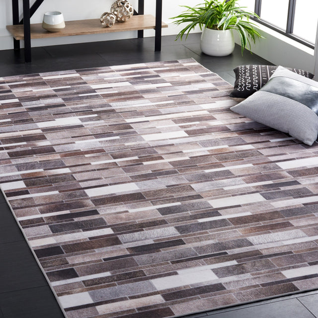 Safavieh Faux Hide Fah542A Ivory/Grey Rug - Safavieh - fah542a - 3