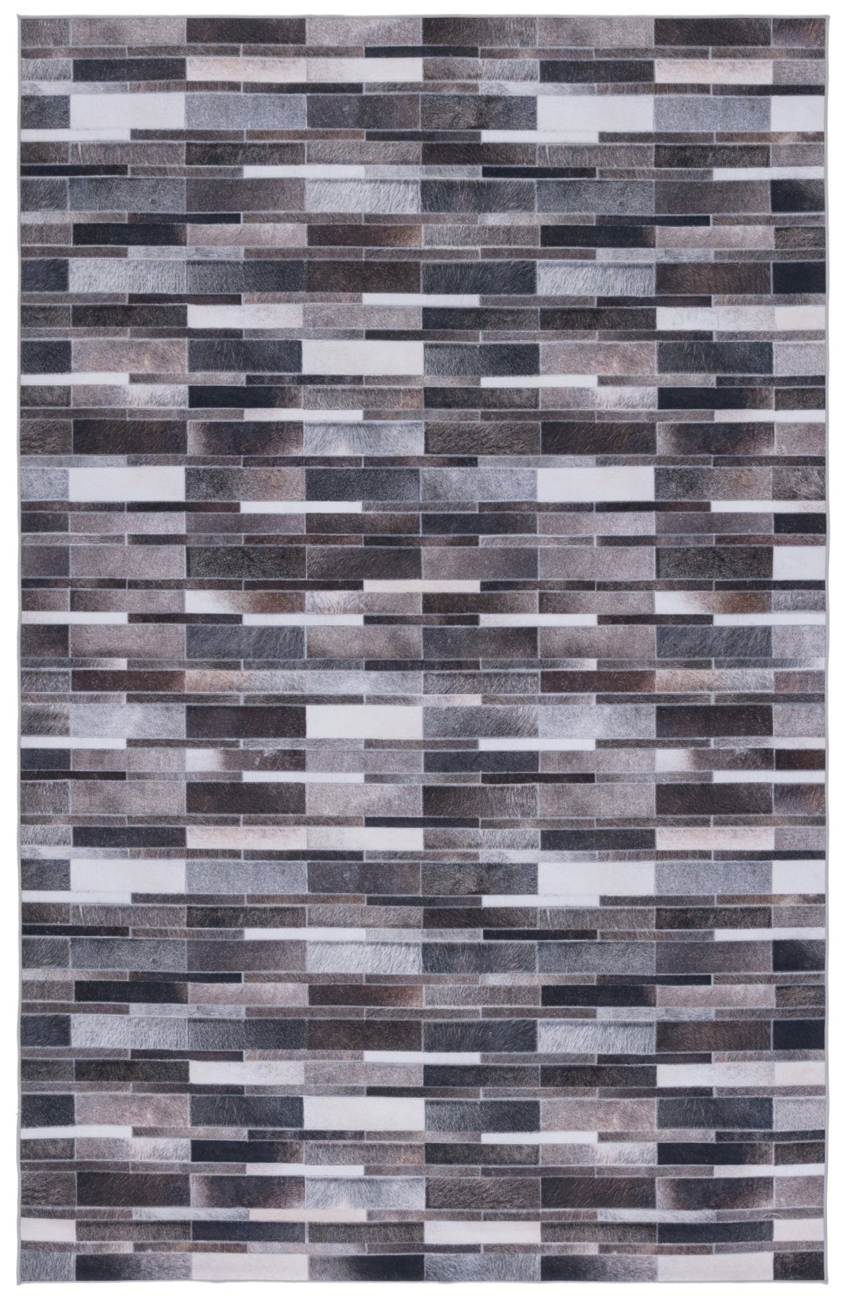 Safavieh Faux Hide Fah542A Ivory/Grey Rug - Safavieh - fah542a - 3