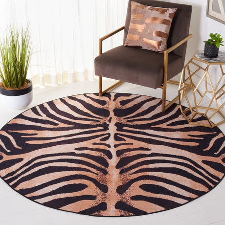 Safavieh Faux Hide Fah547P Light Orange/Black Rug - Safavieh - fah547p - 6r