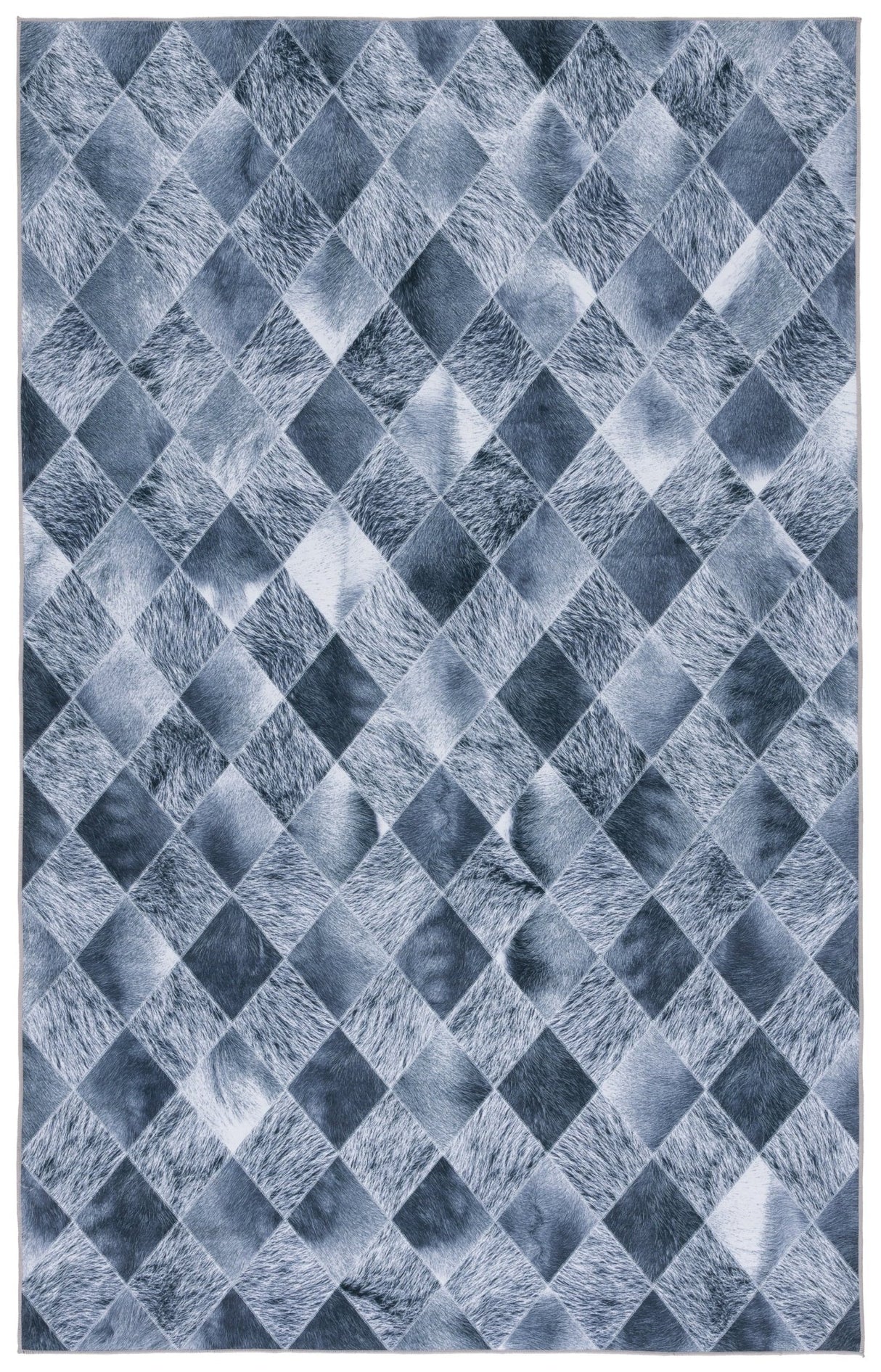 Safavieh Faux Hide Fah550G Grey/Dark Grey Rug - Safavieh - fah550g - 3