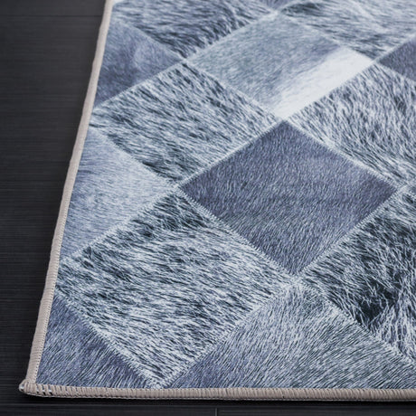 Safavieh Faux Hide Fah550G Grey/Dark Grey Rug - Safavieh - fah550g - 6r