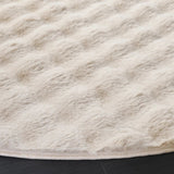 Safavieh Faux Rabbit Bubble 100 6'-0" x 6'-0" Rug in Beige