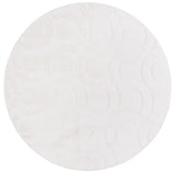 Safavieh Faux Rabbit Fur  800 6'-0" x 6'-0" Rug in Ivory