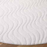 Safavieh Faux Rabbit Fur  800 6'-0" x 6'-0" Rug in Ivory