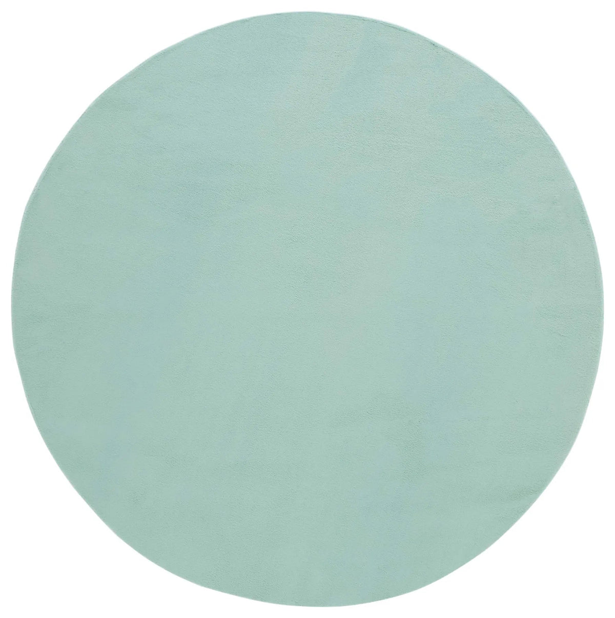 Safavieh Faux Rabbit Fur 6'-0" x 6'-0" Rug in Sage