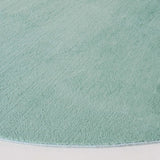 Safavieh Faux Rabbit Fur 6'-0" x 6'-0" Rug in Sage