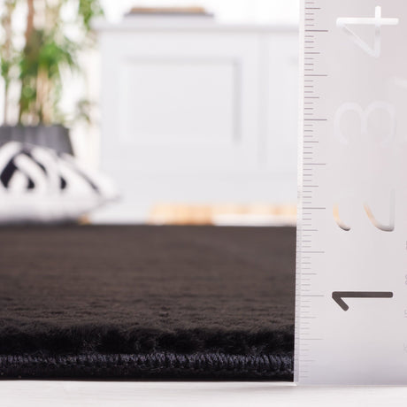 Safavieh Faux Rabbit Fur Frf100Z Black Rug - Safavieh - frf100z - 2