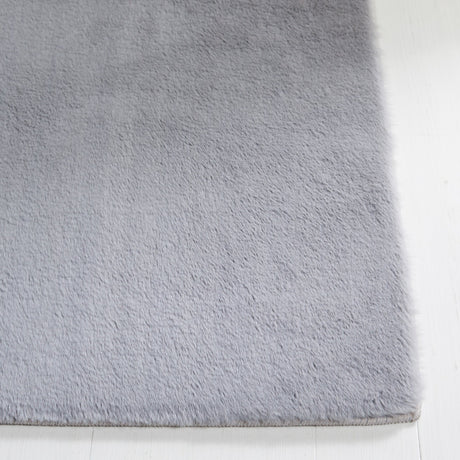 Safavieh Faux Rabbit Fur Frf500F Light Grey Rug - Safavieh - frf500f - 6r