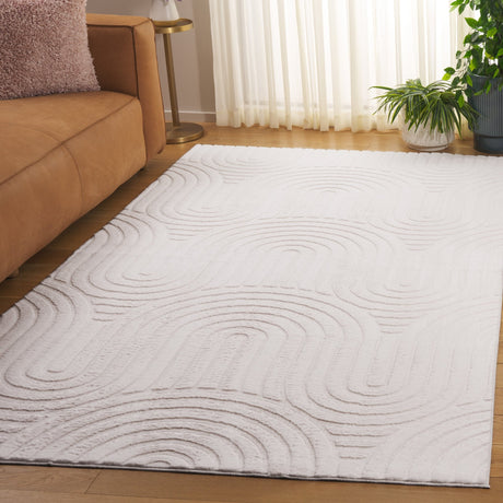 Safavieh Faux Rabbit Fur Frf881A Ivory Rug - Safavieh - frf881a - 2