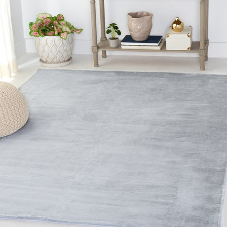 Safavieh Faux Rabbit Fur Frf976G Silver Rug - Safavieh - frf976g - 2