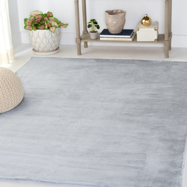 Safavieh Faux Rabbit Fur Frf976G Silver Rug - Safavieh - frf976g - 2