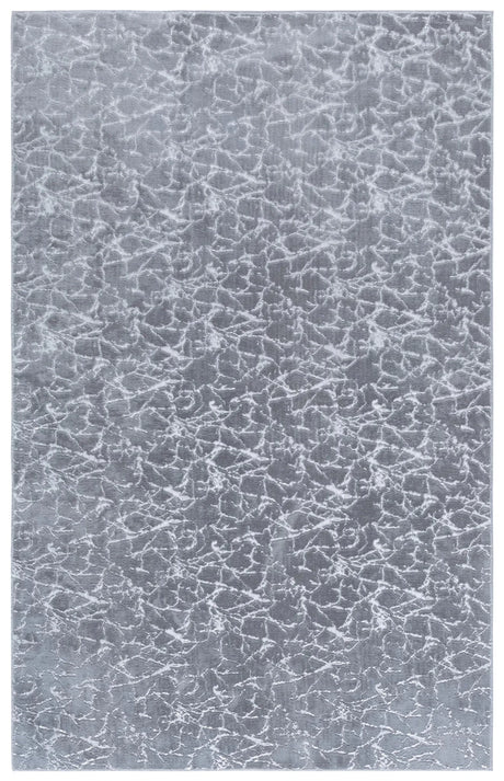 Safavieh Faux Rabbit Fur Metallic 4'-0" x 6'-0" Rug in Grey / Silver