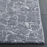 Safavieh Faux Rabbit Fur Metallic 5'-0" x 8'-0" Rug in Grey / Silver