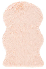 Safavieh Faux Sheep Skin Fss115U Light Pink Rug - Safavieh - fss115u - 2