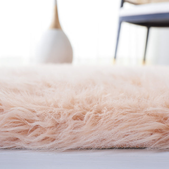 Safavieh Faux Sheep Skin Fss115U Light Pink Rug - Safavieh - fss115u - 2